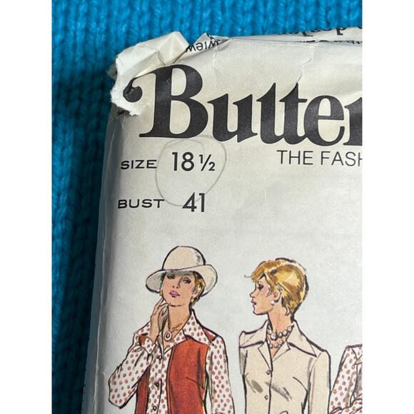 Butterick 3327 pattern pants blouse vest maxi skirt Size 18.5 - Picture 2 of 5
